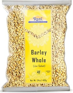 Rani Whole Barley (Jav) with Husk Non-Hulled 14oz | All Natural Vegan Non-GMO Kosher Indian Origin