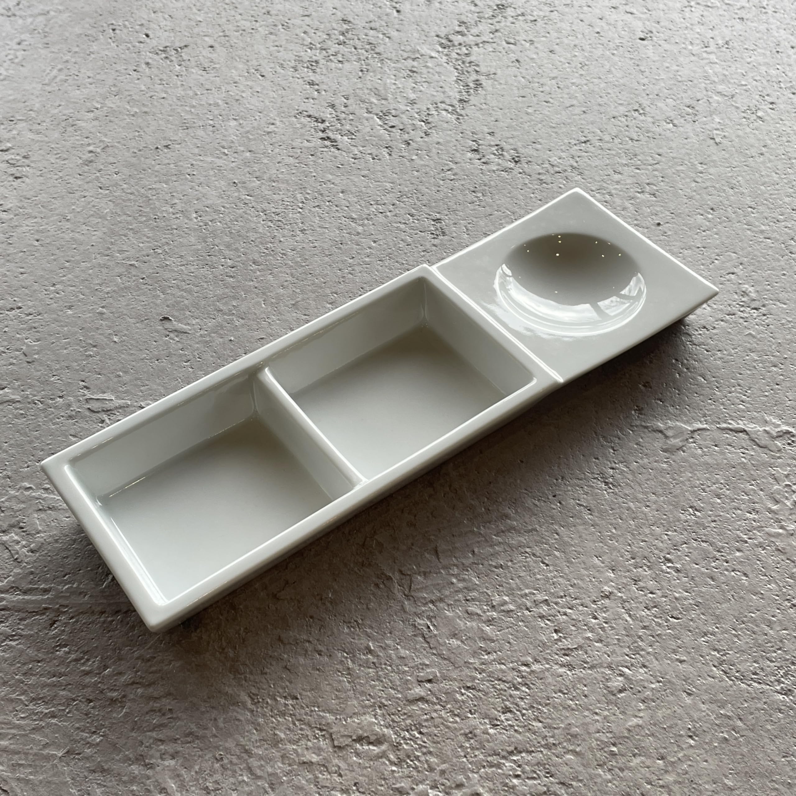 有田焼 悦山 薬味入れ 3仕切り皿 たれ皿 10個セット 【公式通販】