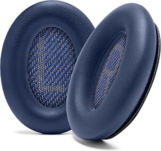 WC PadZ QC45 - Bose QuietComfort 45、QC SE & QCワイヤレス用イヤーパッド | Wicked Cushions製 | 極厚クッション、プレミアム耐久性ステッチ | ミッドナイトブルー
