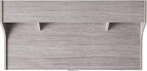 Miniatura 7 de Christopher Knight Home Brenda Mid-Century - Escritorio moderno de tablero de fibra para oficina en casa, acabado de roble gris