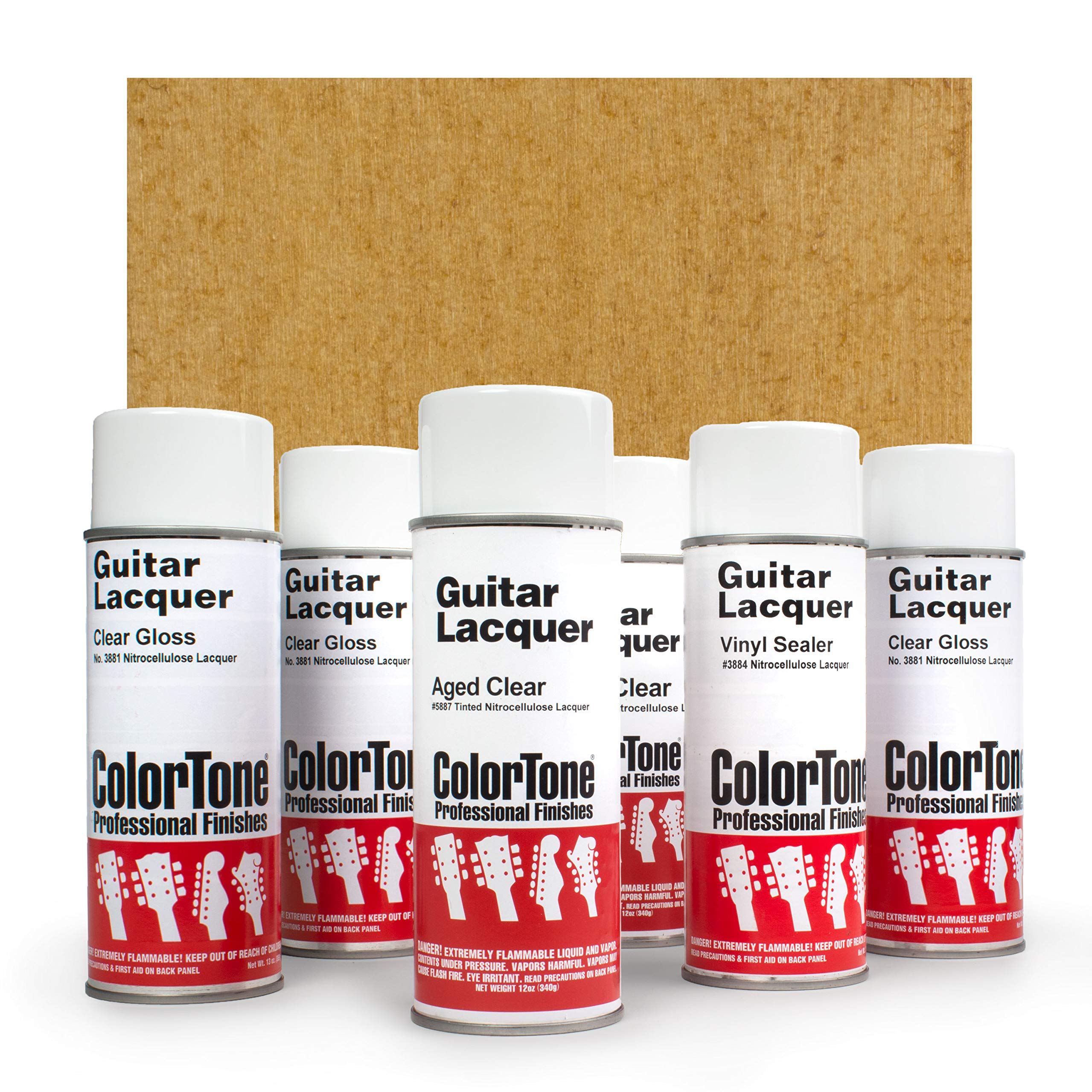 ColorTone Aerosol Finishing Set with 50s Classic Color Lacquer, Aged Clear