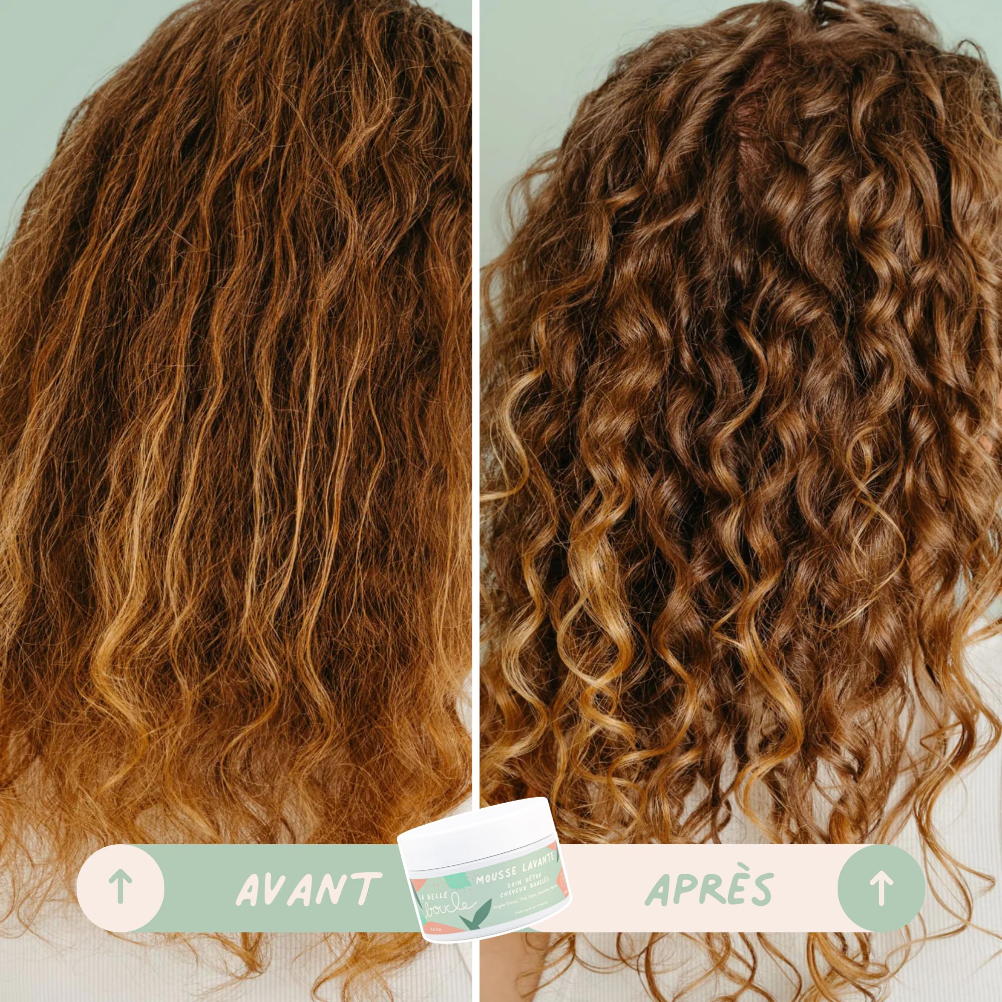 La Belle Boucle - Mousse Lavante Soin Détox 250ml - Purifie et Rééquilibre le Cuir Chevelu - Élimine Impuretés et Excès de Sébum - Soin Naturel Cheveux Bouclés, Frisés, Crépus