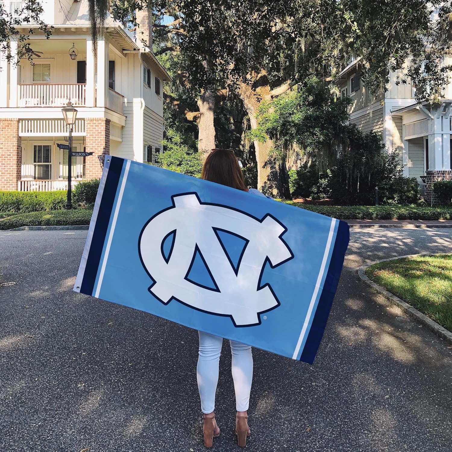 Desert Cactus University of North Carolina UNC Flag - 3 x 5 Feet Heels Banner, Indoor/Outdoor Durable Fabric, 100% Polyester Design (Style X) - Image 6
