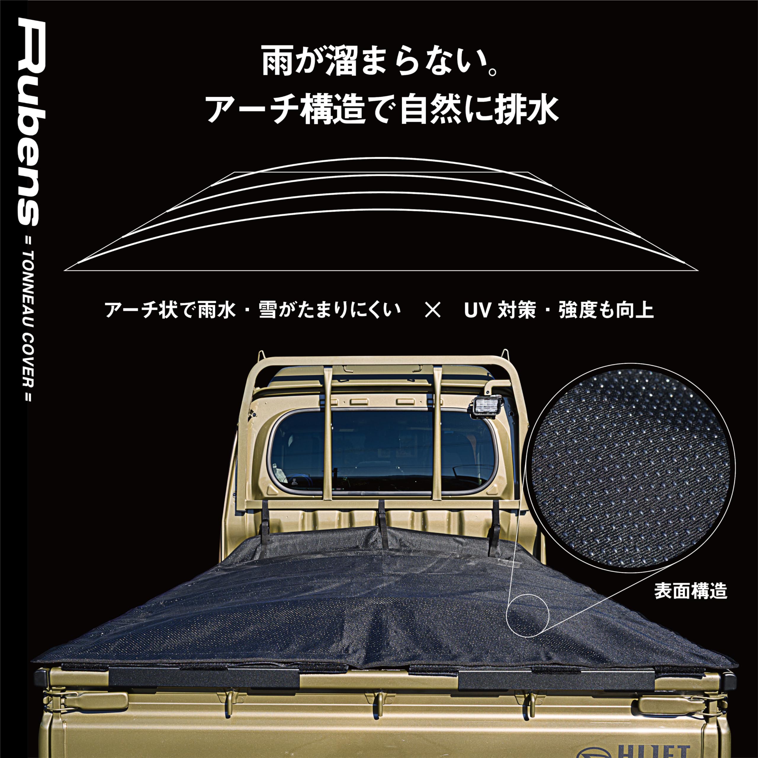 Amazon.co.jp: Rubens(ルーベンス） 軽トラック 荷台シート【最短9秒で 