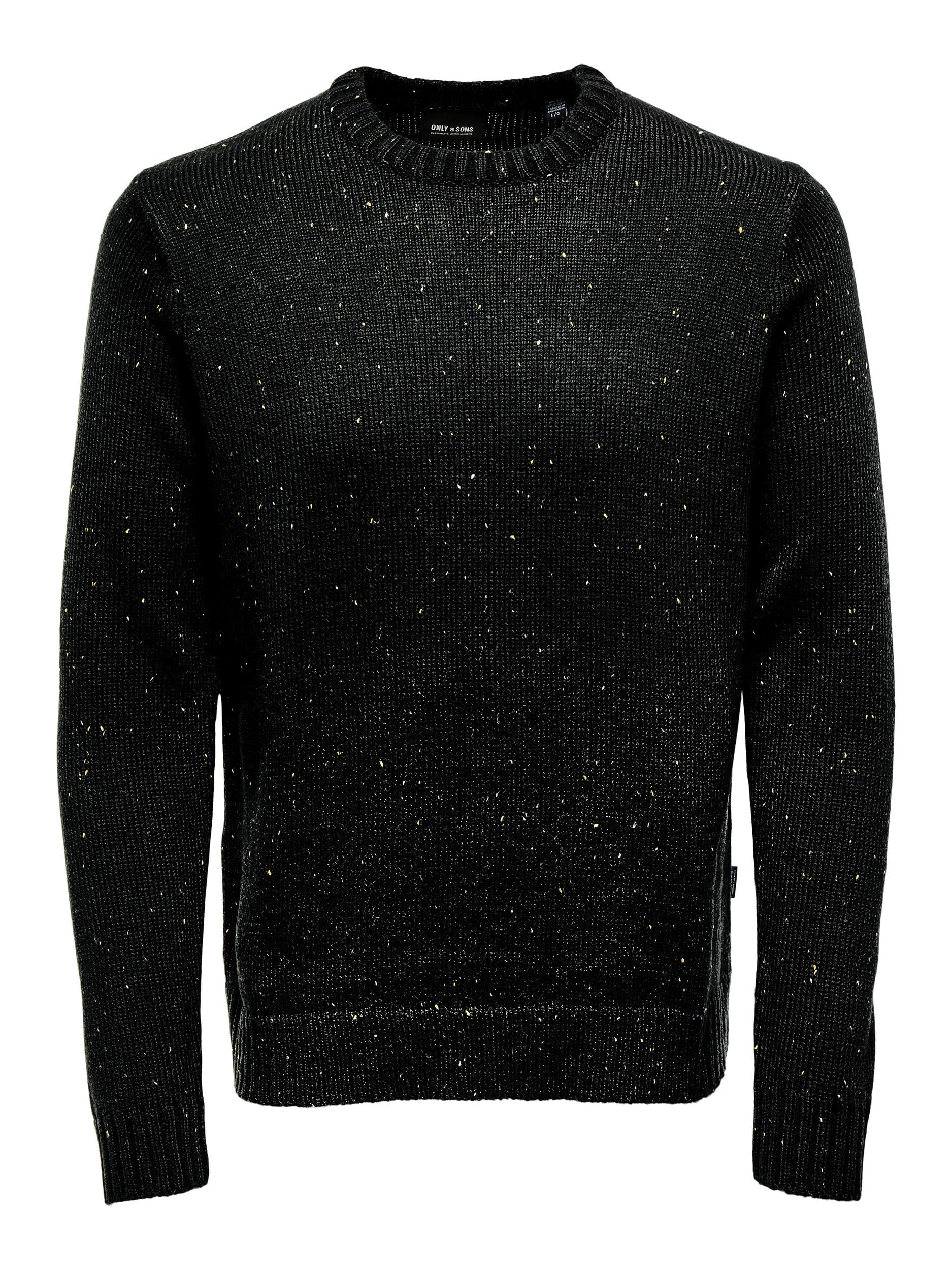 Only & Sons Enrique Regular Crew Knit Medium (Black)
