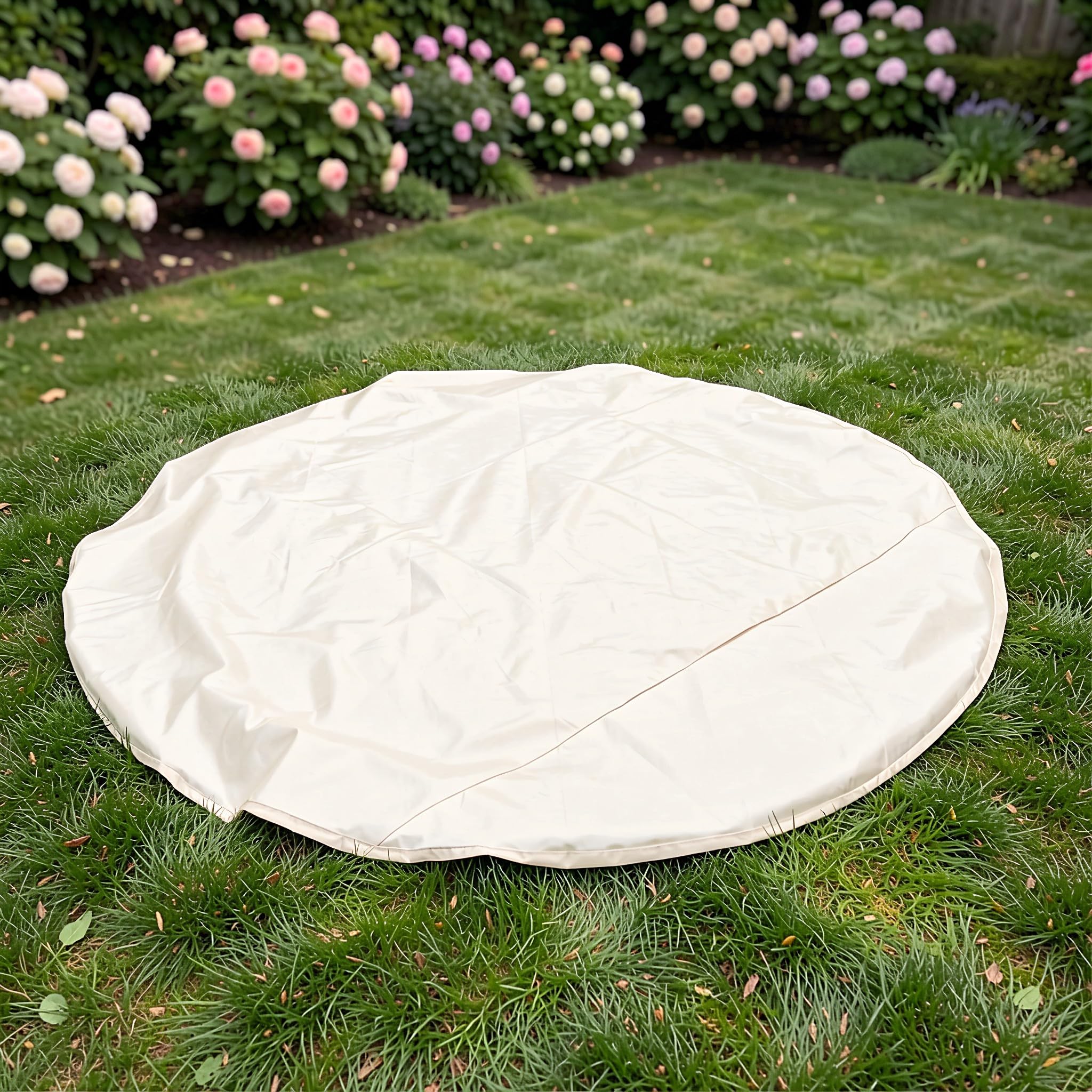 Zerodeko Cubierta Redonda para, Tapa Impermeable de Tela Oxford para