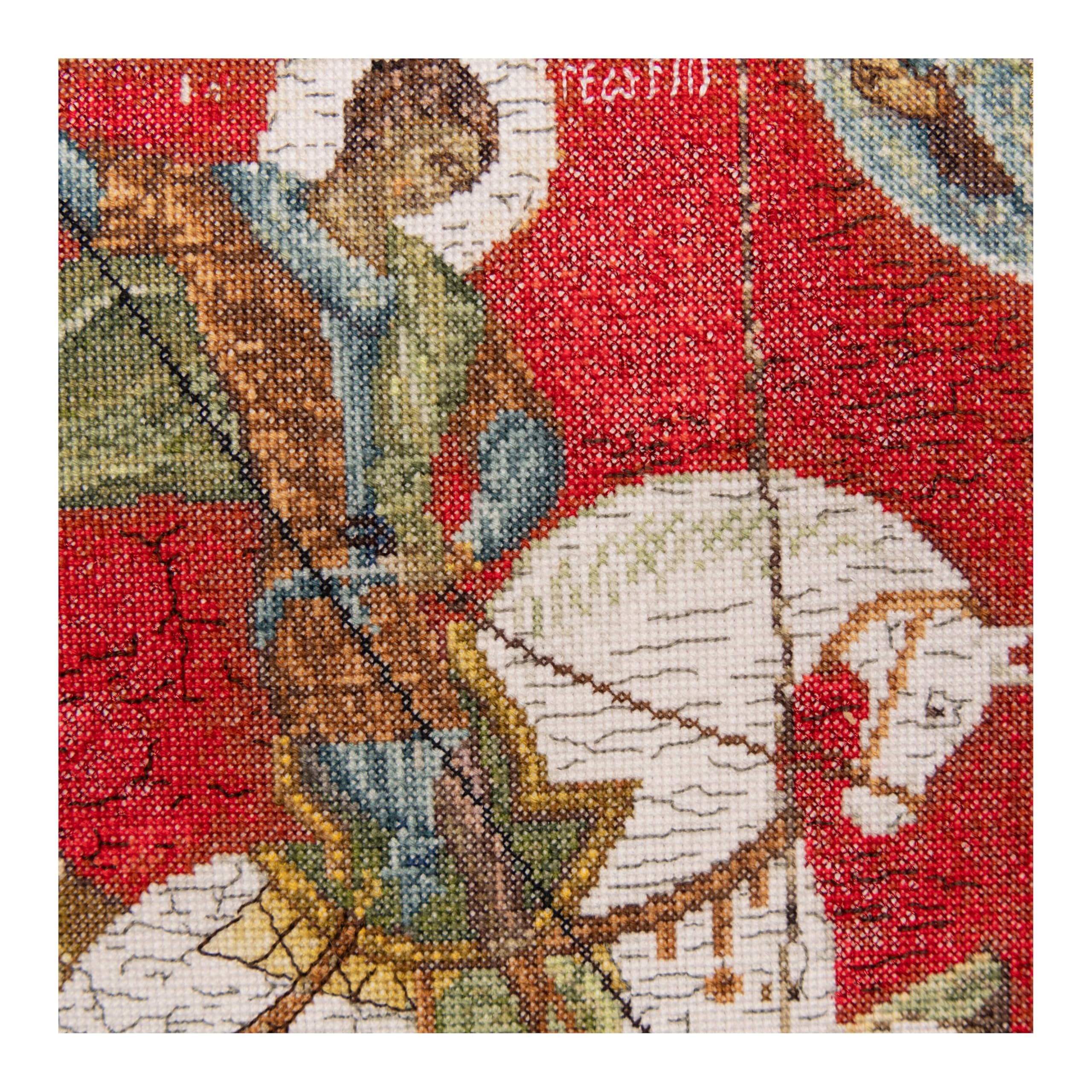 Thea Gouverneur - Kit de point de croix compté - Icône St. George - Aida - 18 Compter - Pour adultes - 498A