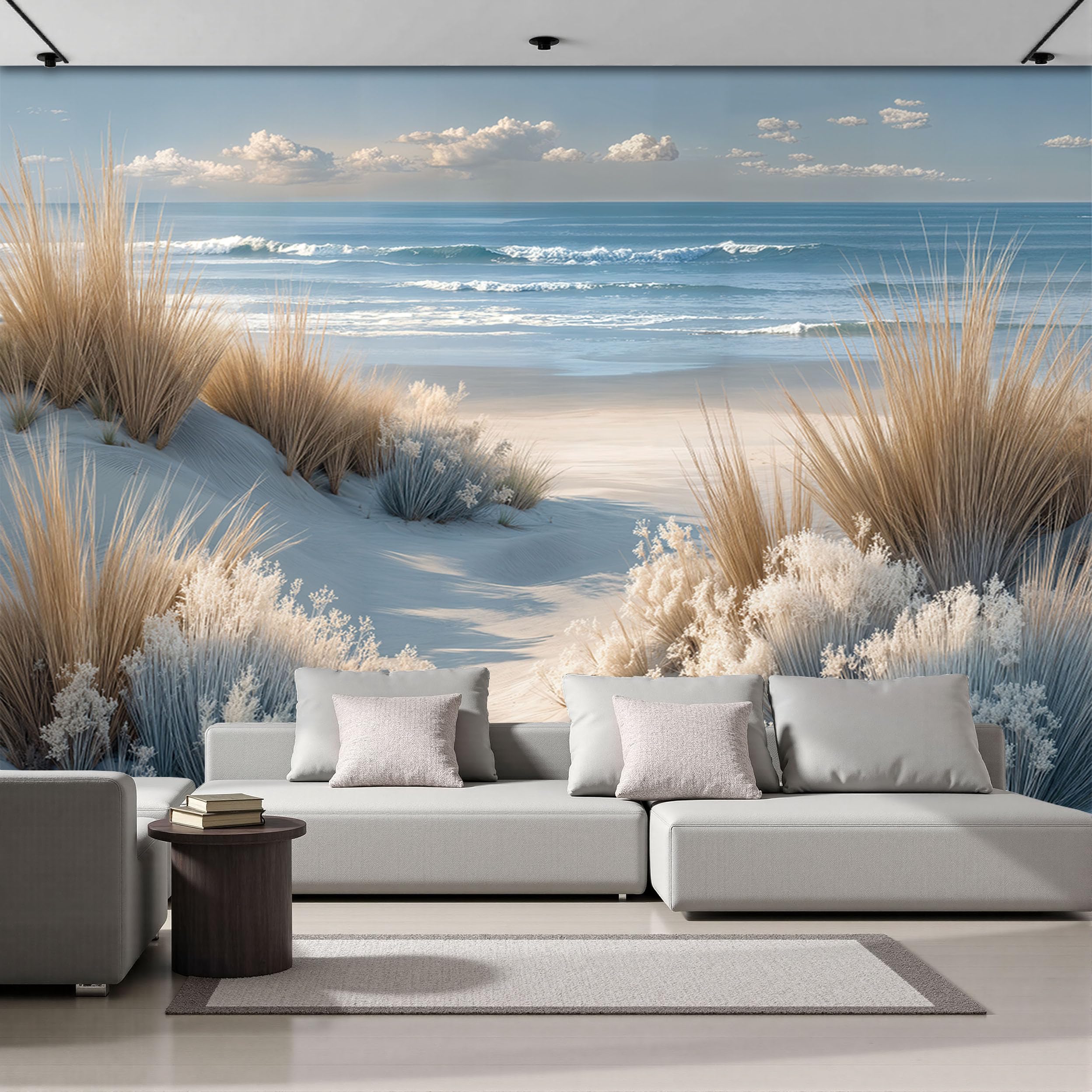 Tapisserie murale panoramique de haute qualité motif dunes 308x220cm