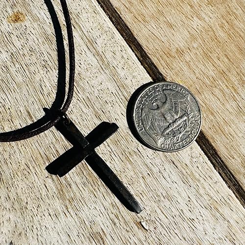 Miniatura 5 de Silver Thin Simple Cross Necklace - Catholic Men Jewelry, Women Religious Gifts, Faith and Believes, Mens Crosses, Father Day, Baptism Ceremony,