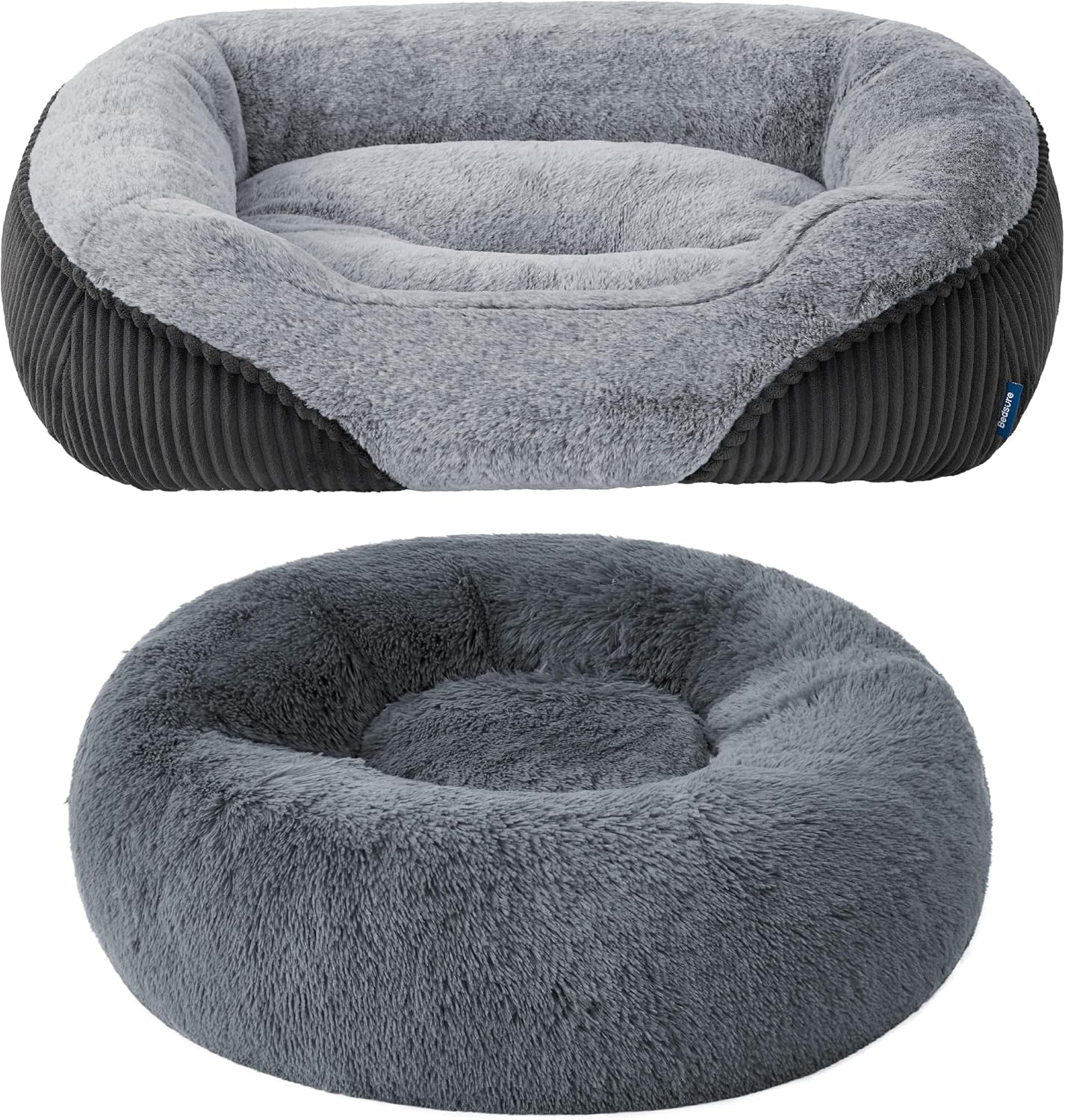 Bedsure Calming Dog Bed and Washable Pet Bed for Medium Dogs