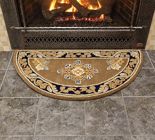 Miniatura 2 de Cocoa Jardin - Alfombra de lana para hogar, semicircular