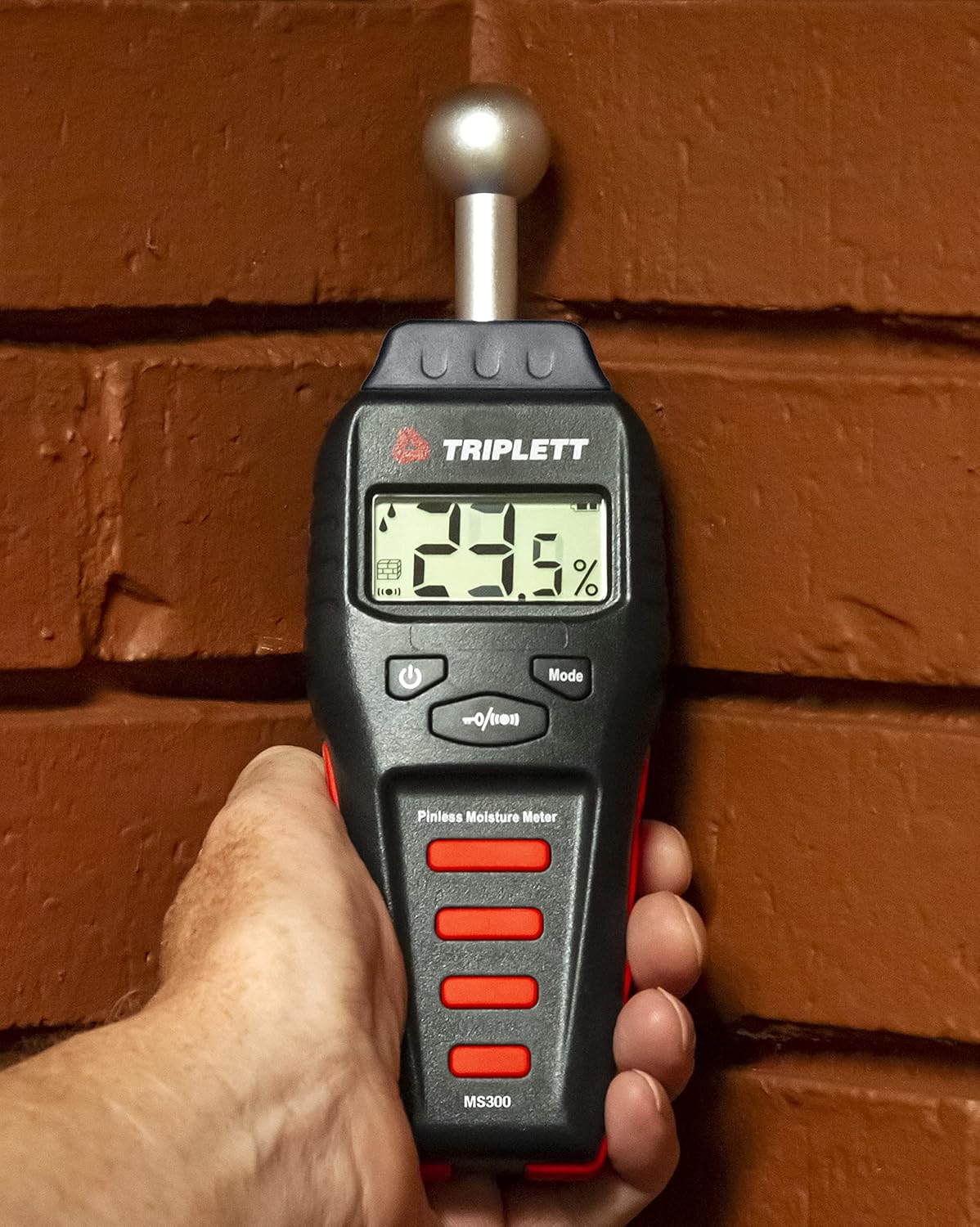 Triplett MS300 Pinless Moisture Meter for Wood and Building Materials with Audible Indicator
