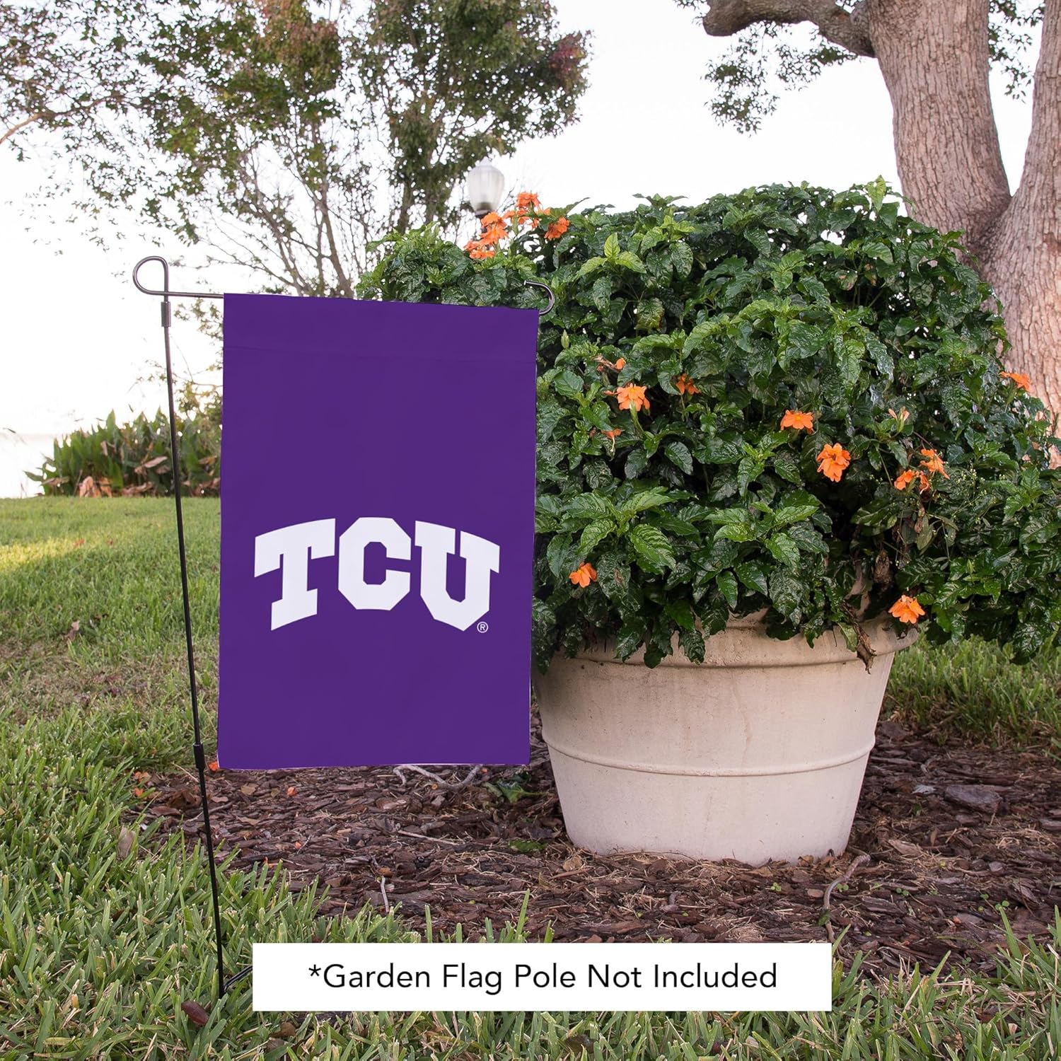 Desert Cactus Texas Christian University TCU Garden Flag – 19 x 12 inch TCU Horned Frogs Banner, For Outdoor Display and Events (Design F) - Image 6