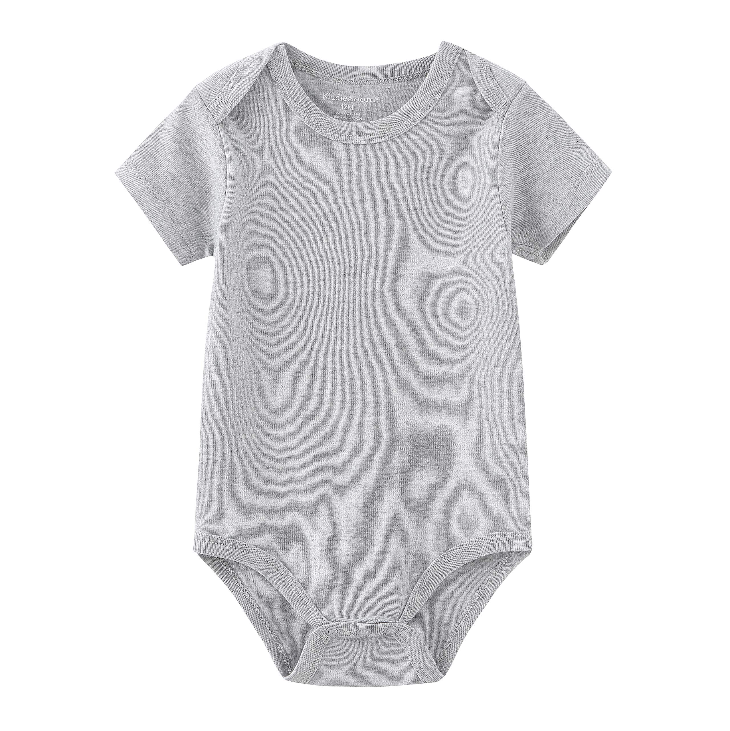 Kiddiezoom 5er-Pack Baby Kleinkinder-Einteiler Baumwolle Bekleidungs-Sets Bodysuits für Jungen und Mädchen