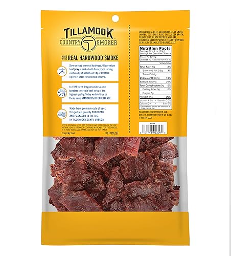 Miniatura 10 de Tillamook Country Smoker Zero Sugar Original Keto Friendly Beef Jerky, 6.5 onzas (paquete de 2)