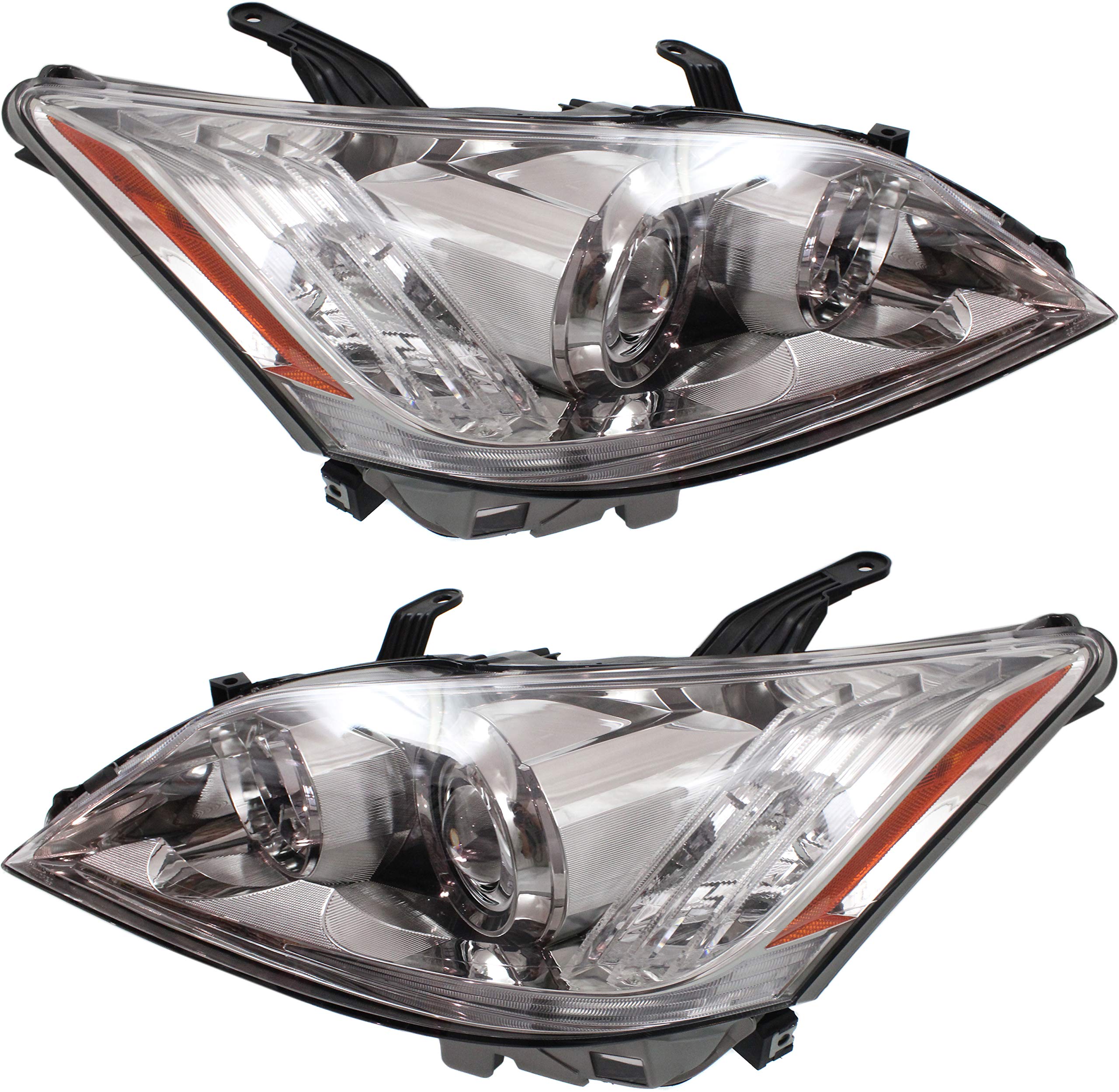 Garage-Pro Headlights Assembly Pair, Driver and Passenger Side Headlight For Lexus ES350 Base 2010-2011 Halogen Without Bulb(s) Standard Luxury Package, Built Aug 2009-Sept 2011 Replaces# 8113033740