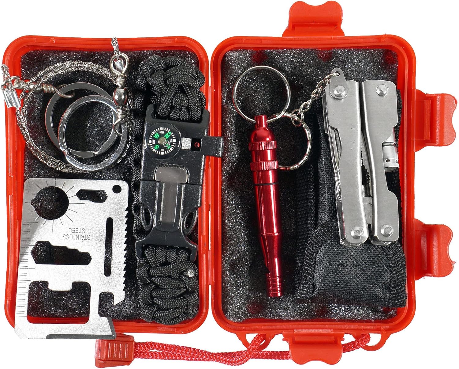 Survival Kit Emergency SOS Survival Multi Tool Pack + Paracord Bracelet