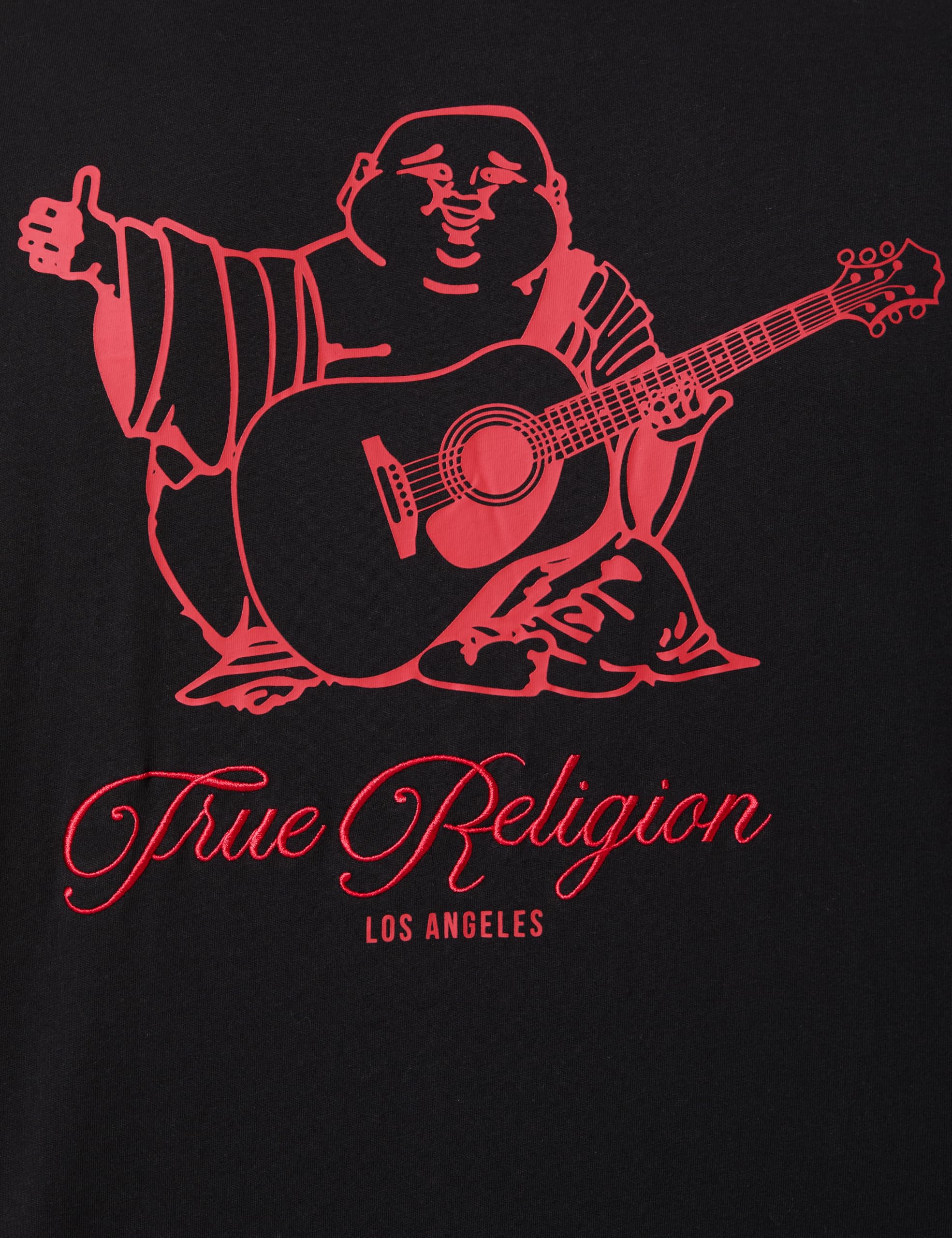 True Religion Filled Horseshoe Script Buddha tee Camiseta Hombre (Pack de 1)