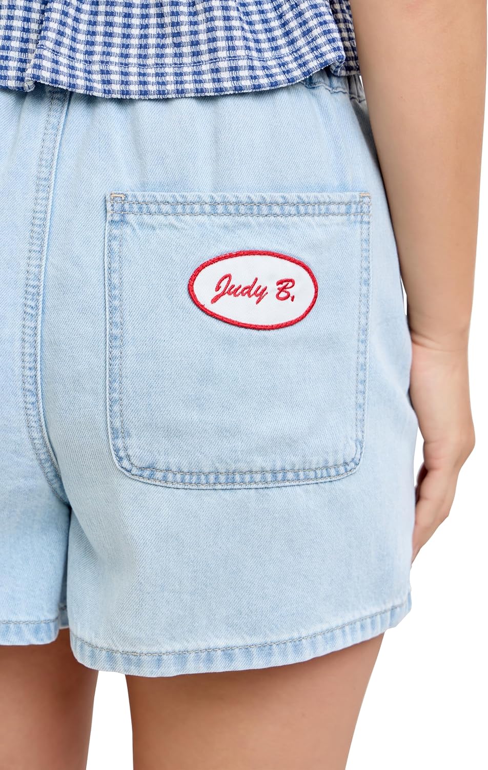Judy Blue Womens Shorts - High Waisted Featherweight Boxer Short