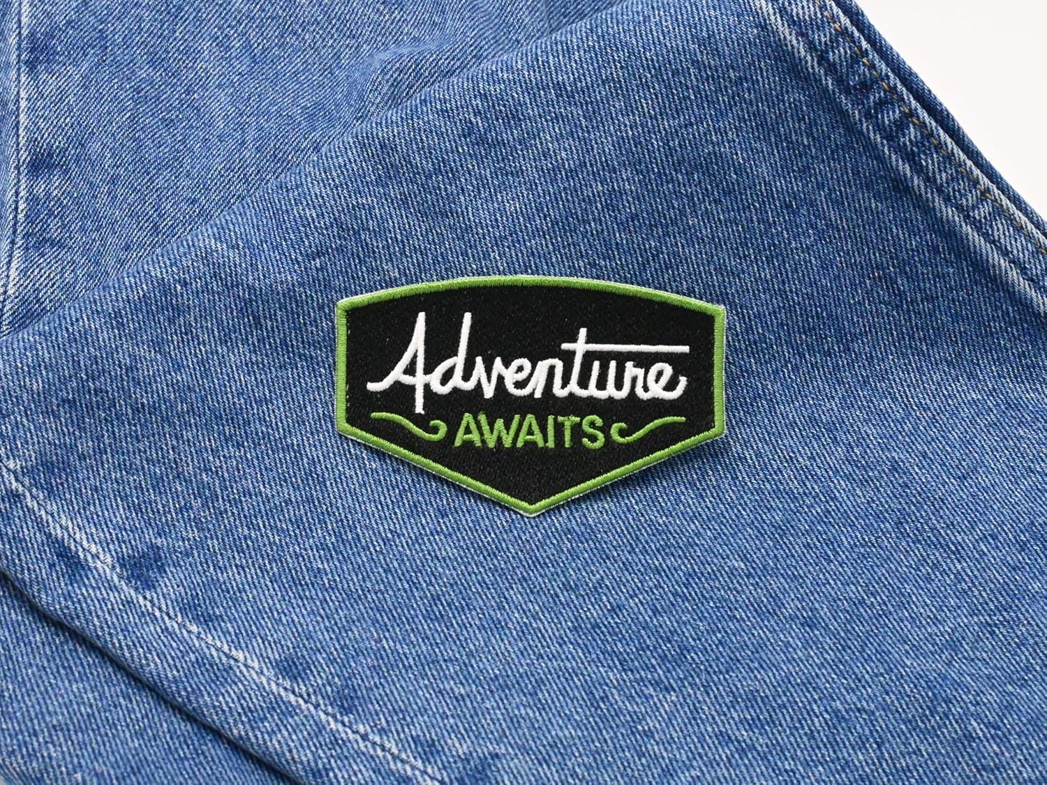 Finally Home Adventure Awaits Iron-On Patch | Tent, Tree Iron On Patch, 1 Piece, Polyester, Iron-On