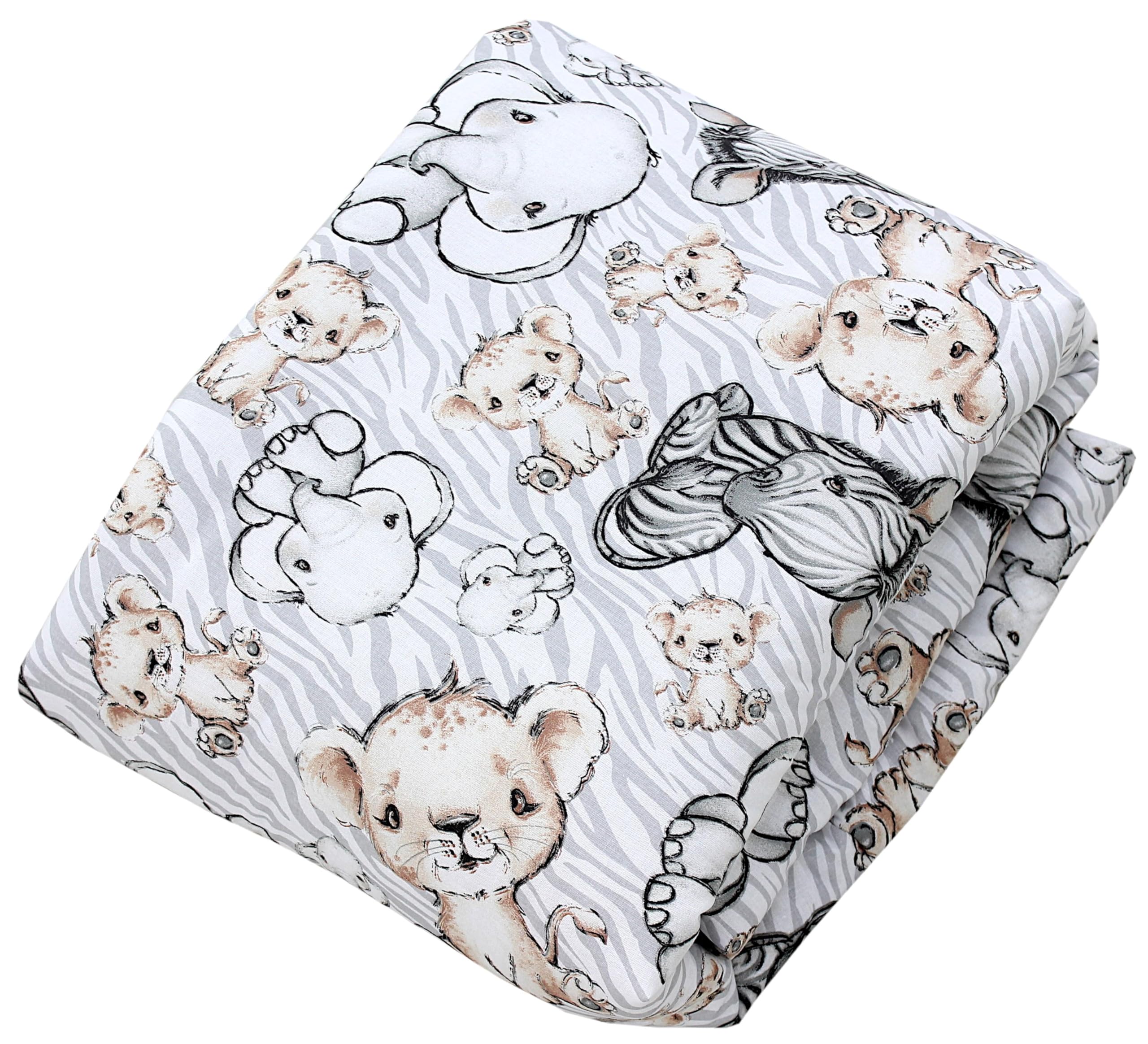 TupTam Baby Play Mat Manta para Niños Pequeños 120 x 120 cm Manta de Juego Grande para Niños Acolchada XXL, Zoo Verde — view 17