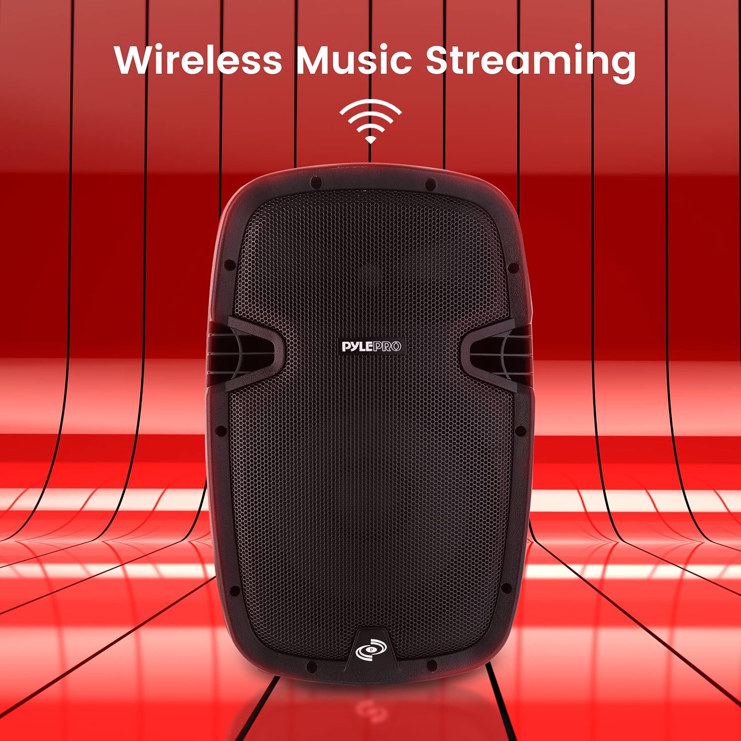 PYLE-PRO Powered Active PA Loudspeaker Bluetooth System - 10 Inch Bass Subwoofer Monitor Speaker and Built-in USB for MP3, DJ Party Stereo Amp Sub for Concert Audio or Band Music-PPHP1037UB, blue
