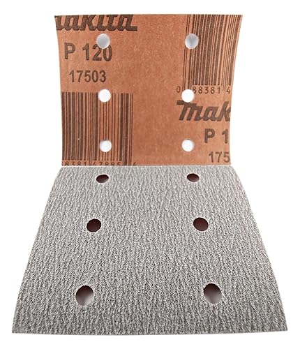 Miniatura 9 de Makita Juego de 30 piezas de papel de lija de grano múltiple de 4.5 pulgadas para lijadoras de acabado de 4.5 pulgadas, juego completo de lijado