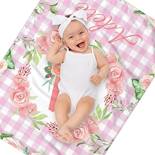 Miniatura 47 de Manta de bebé personalizada para niños y niñas, mantas de bebé unisex personalizadas con nombre e imagen, regalos para recién nacido, nueva mamá