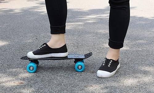 Miniatura 6 de Mini patineta de 17 x 5 pulgadas con diseño superior, mini patineta Cruiser para principiantes con rodamiento ABEC-7 y ruedas de poliuretano suave