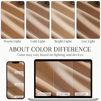 Camel Linen Cafe Kitchen Short Curtains 24 Inch Length 2 Panels Semi Sheer Linen Rustic Curtain Light Filtering Valances with Back Tab Rod Pocket for Boho Small Windows Cafe Bathroom 30Wx24L