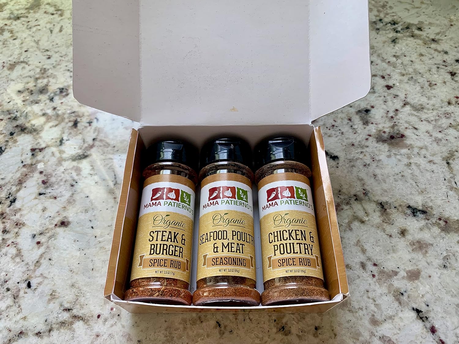 Organic Steak, Chicken & Seafood Seasoning Set