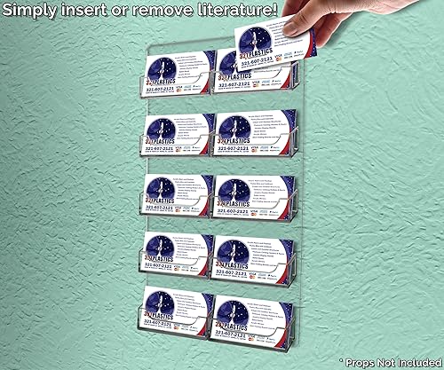 Miniatura 26 de Marketing Holders Tarjetero de pared con accesorios para colgar para tarjetas de regalo o citas de 3.5 x 2 pulgadas, oficinas corporativas dentales