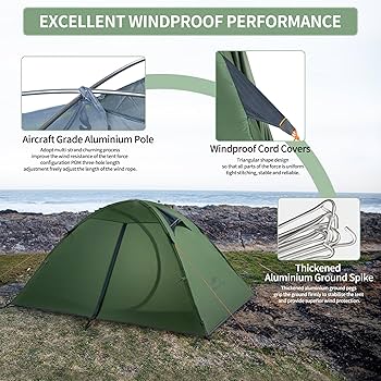 Amazon.co.jp: Naturehike Hillock 2人用テント、キャンプ用軽量バック