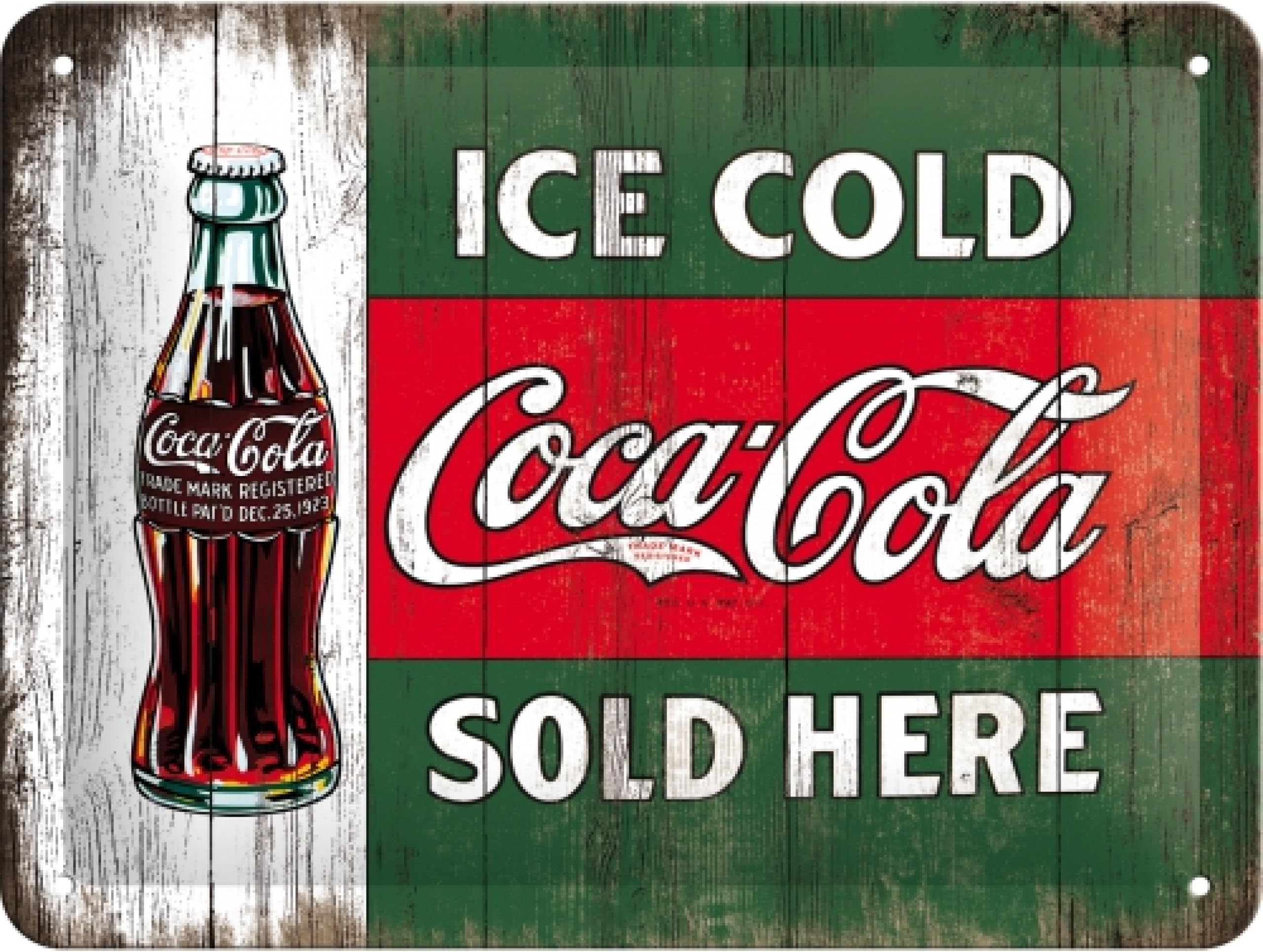 Nostalgic Art Retro Tin Sign – Coca-Cola – Ice Cold Sold Here – Gift ...
