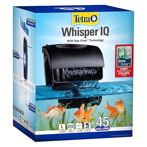 Tetra Whisper IQ Power Filter 45 Gallons, 215 GPH, With