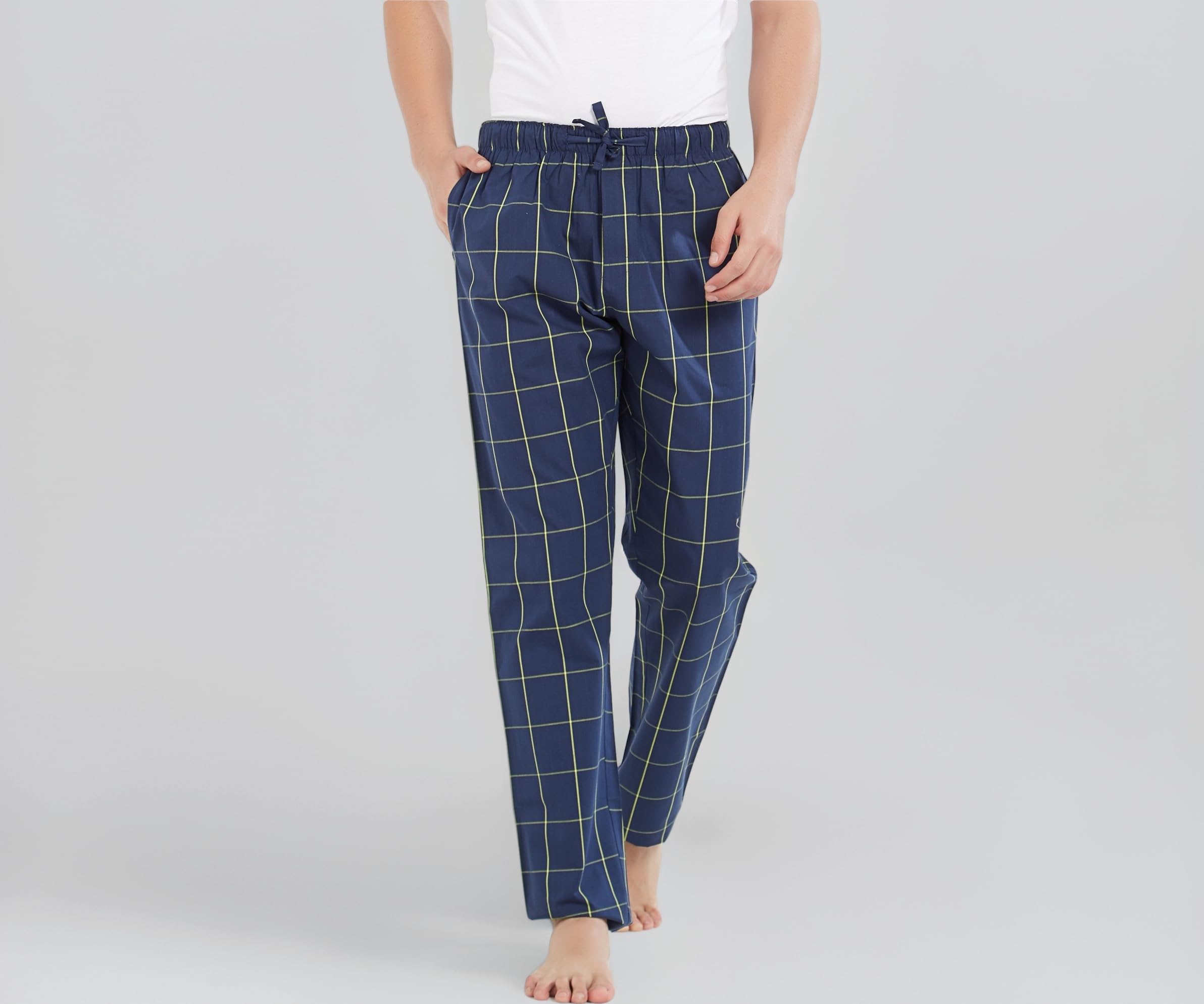 XYXX Men's Checkmate 100% Super Combed Cotton Regular Fit Pyjamas