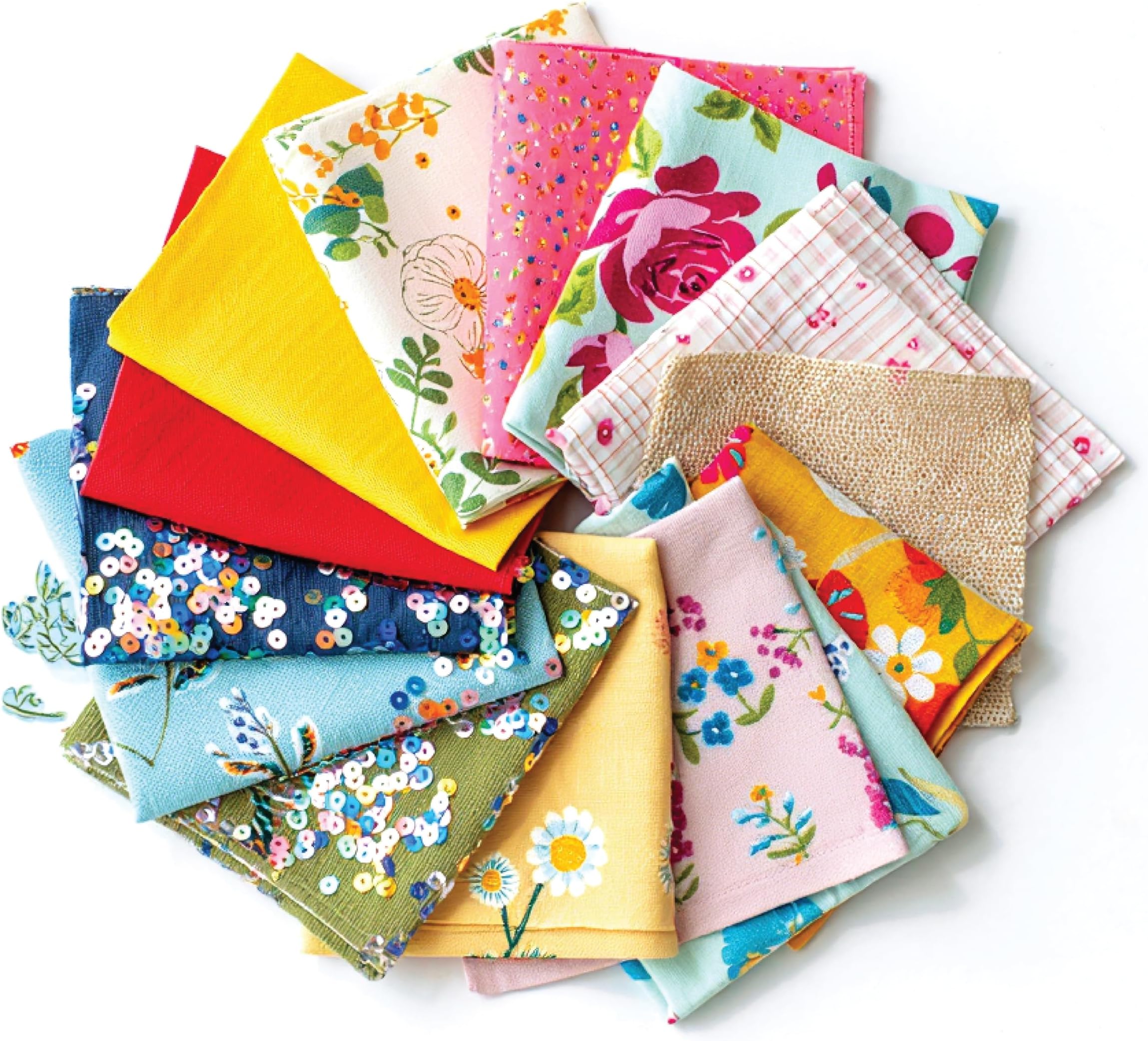 Springboard Colourful Fabric Offcuts Remnants – 250g – Assorted Textiles for Arts & Crafts, Collage, and Sewing Projects – Ideal for All Ages