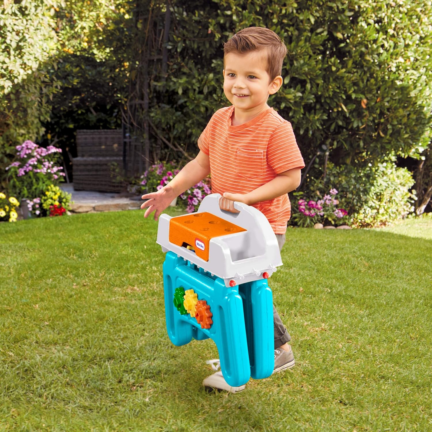 Little Tikes Play@Home First Tool Bench Pretend Workbench for Kids, White