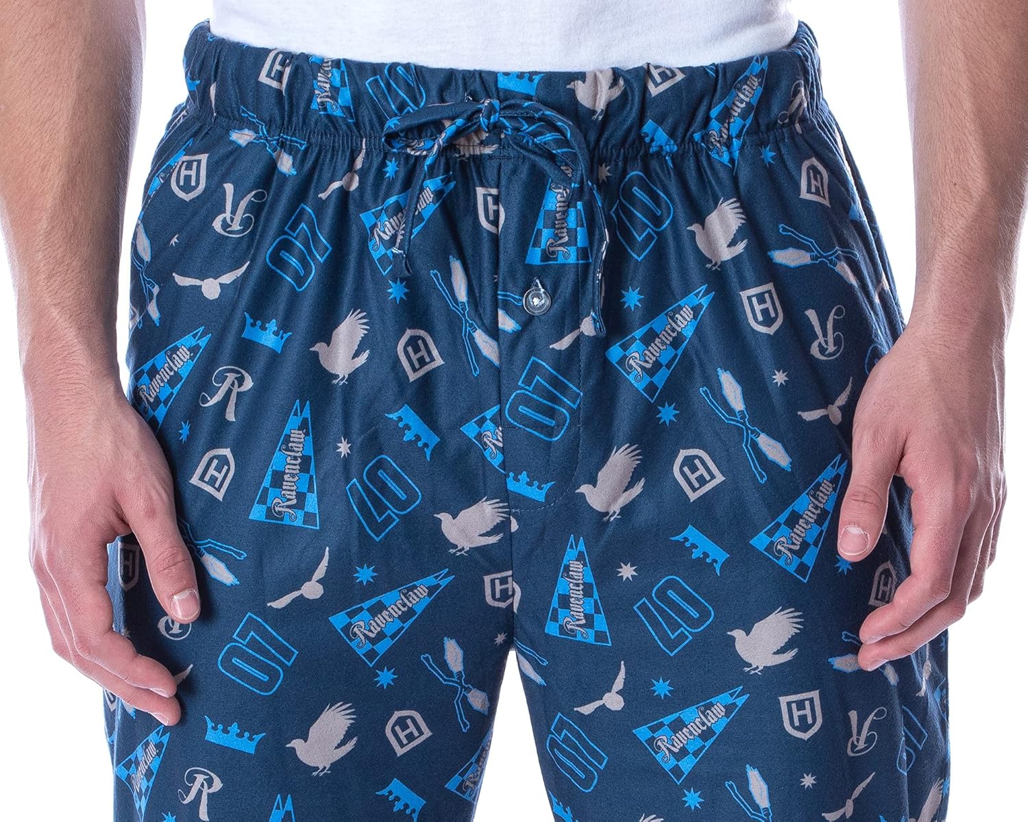 INTIMO Harry Potter Adult Men's Quidditch House Pajama Pants - All 4 Houses Gryffindor, Ravenclaw, Slytherin, Hufflepuff - Image 3