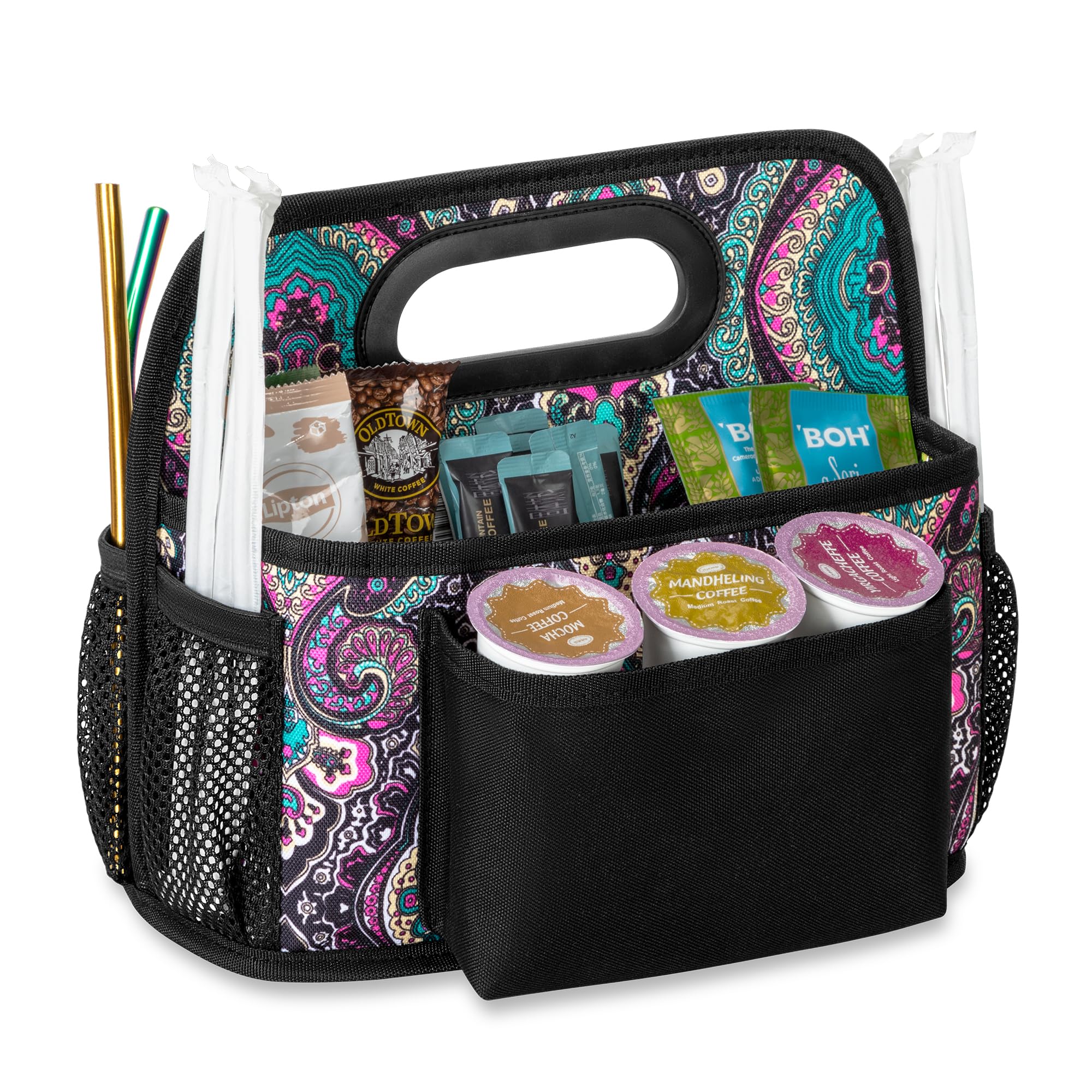 HODRANT Portable Coffee Station Organizer for Countertop &amp; Office Breakroom