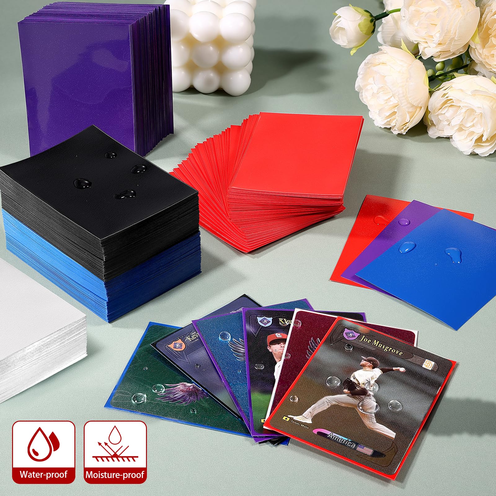 500 Pochettes De Protection Cartes 66x91mm - Étuis Pour MTG, Cartes à Collectionner Et Sport
