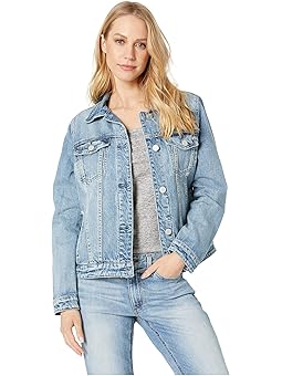 blanknyc red fury denim jacket