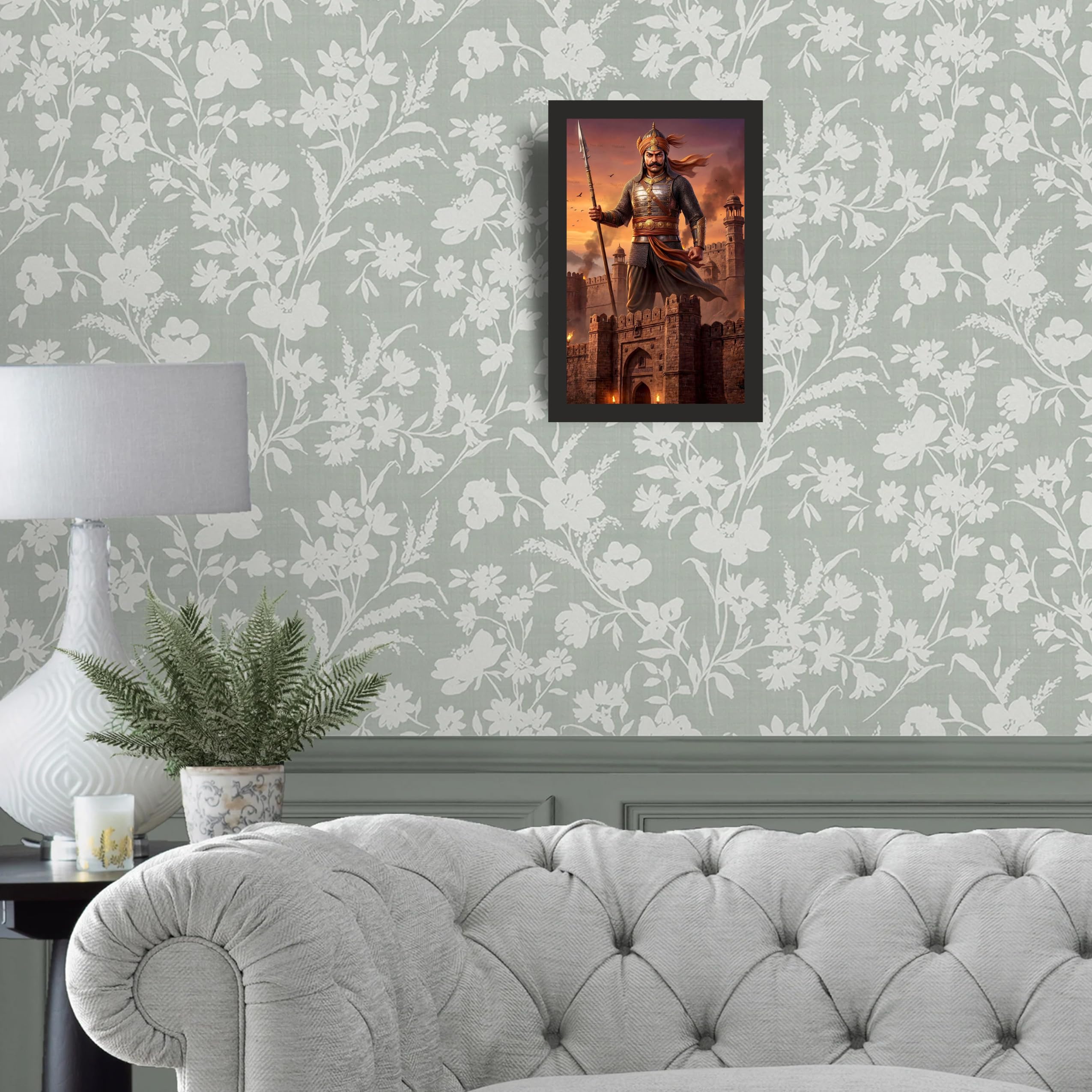 Fort Warrior with Spear Wall Art