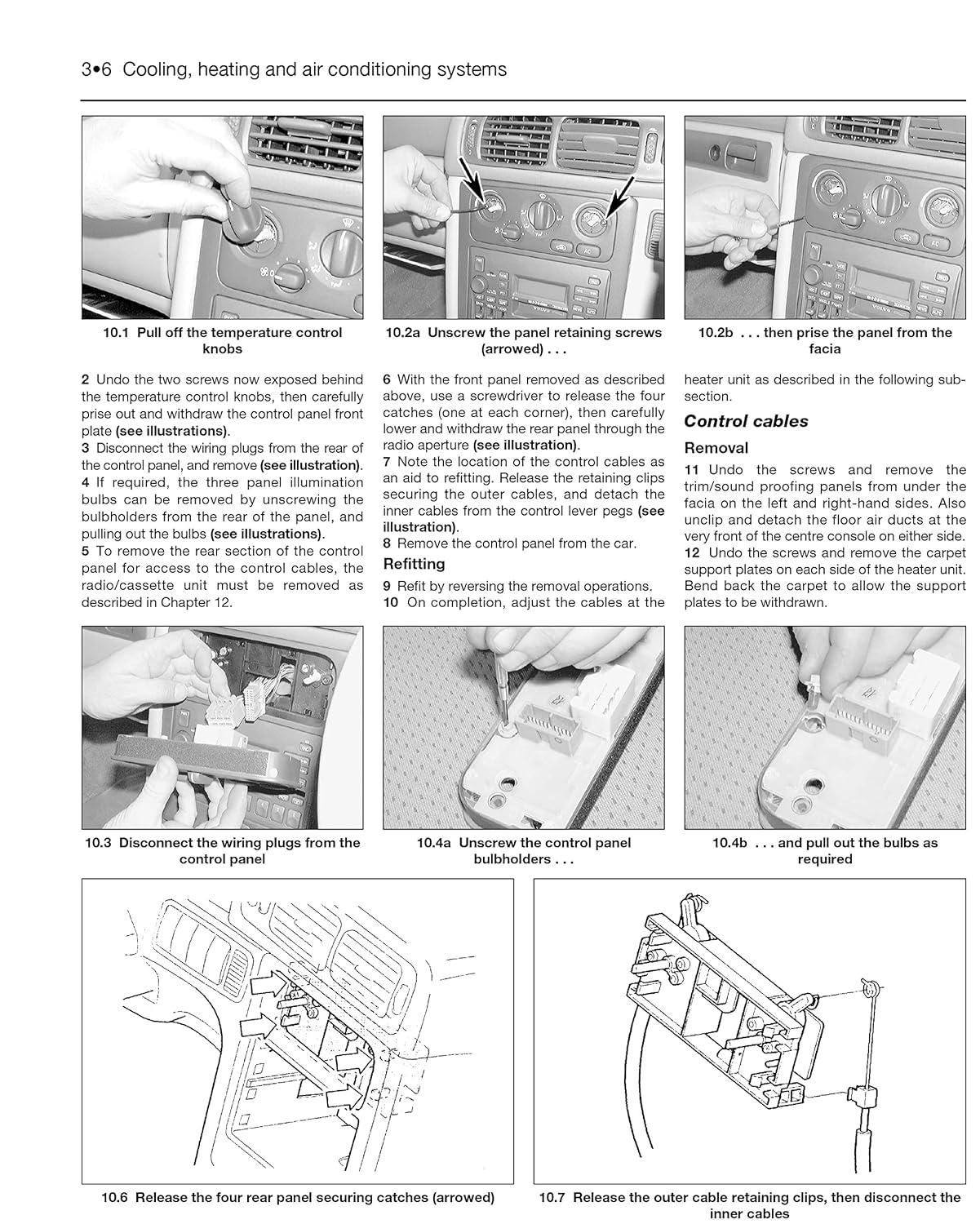 Cooling system repair procedures, including radiator and fan removal