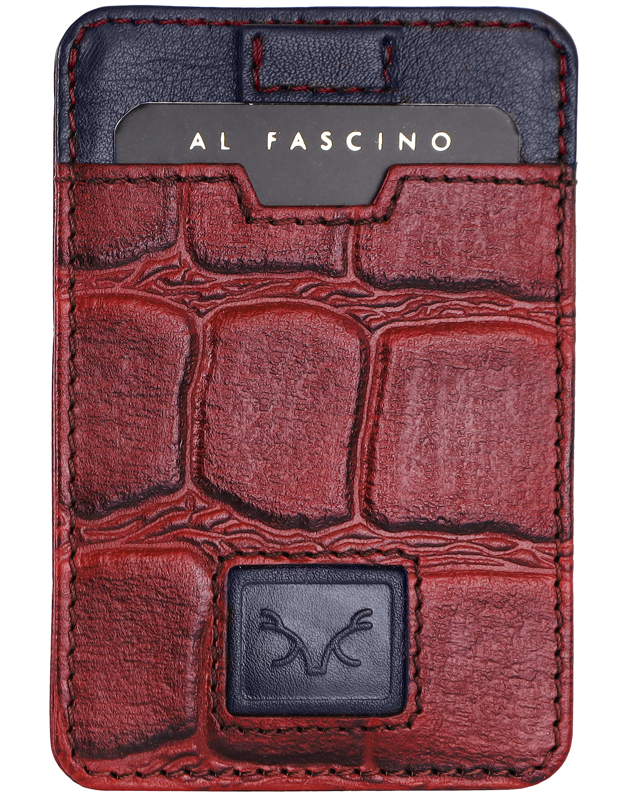 AL FASCINOLeather Credit Card Holder -Slim Minimalist Front Pocket RFID Wallet Leather Wallets for Men Wallet for Men