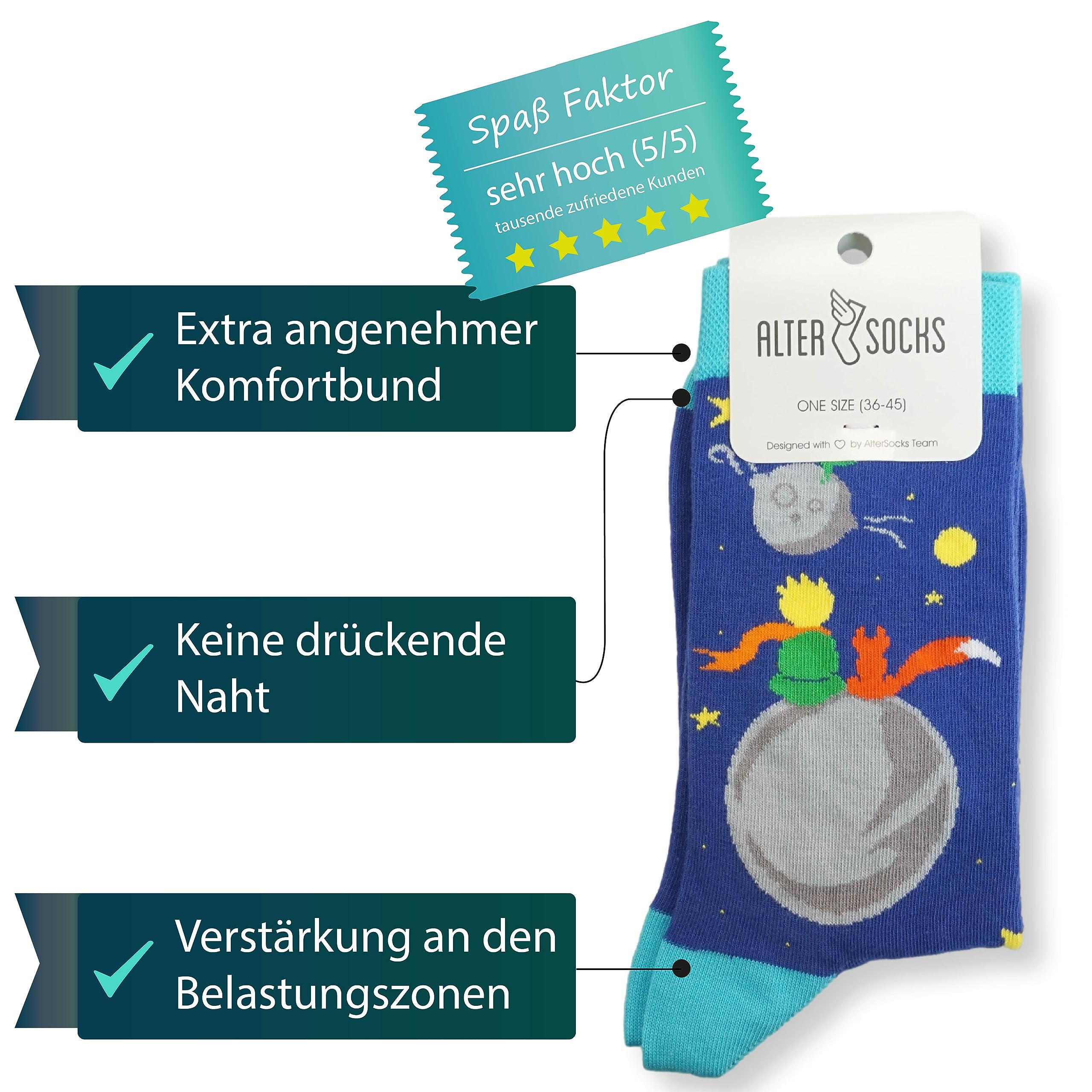 ALTER SOCKS Calzini da uomo e da donna di Altersocks, regalo pazzesco - calzini di cotone taglia unica