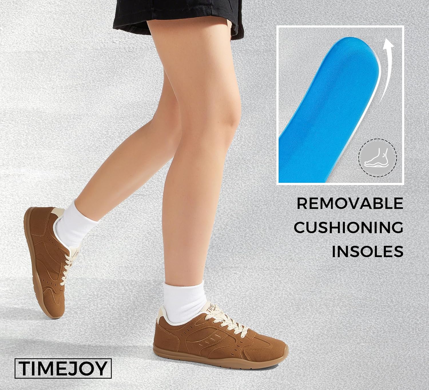 Women's Fashion Sneakers Casual Retro Walking Shoes Lace-Up Lightweight Comfortable Low Top Non-Slip Footwear - Image 6