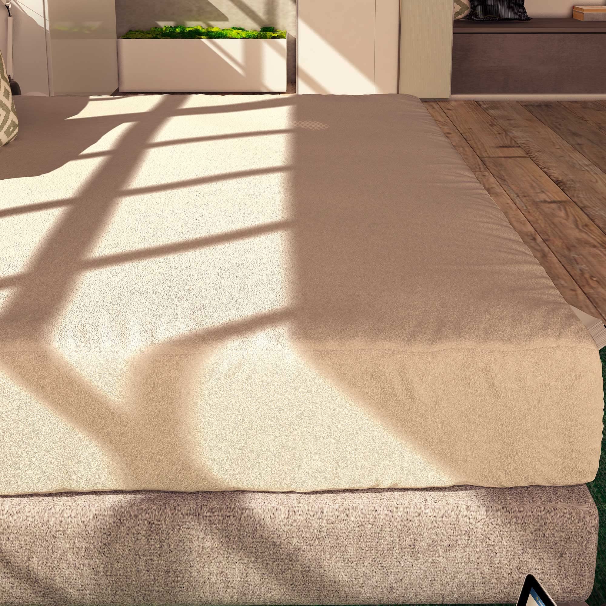 Baldiflex Coprimaterasso Matrimoniale Idrorepellente, per materasso 170x200 cm, Protegge il Materasso fino a 30 cm, Angoli Elastici