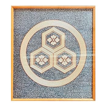 Amazon.co.jp: 丸に三つ盛亀甲花菱（水引家紋）、日本の古代芸術