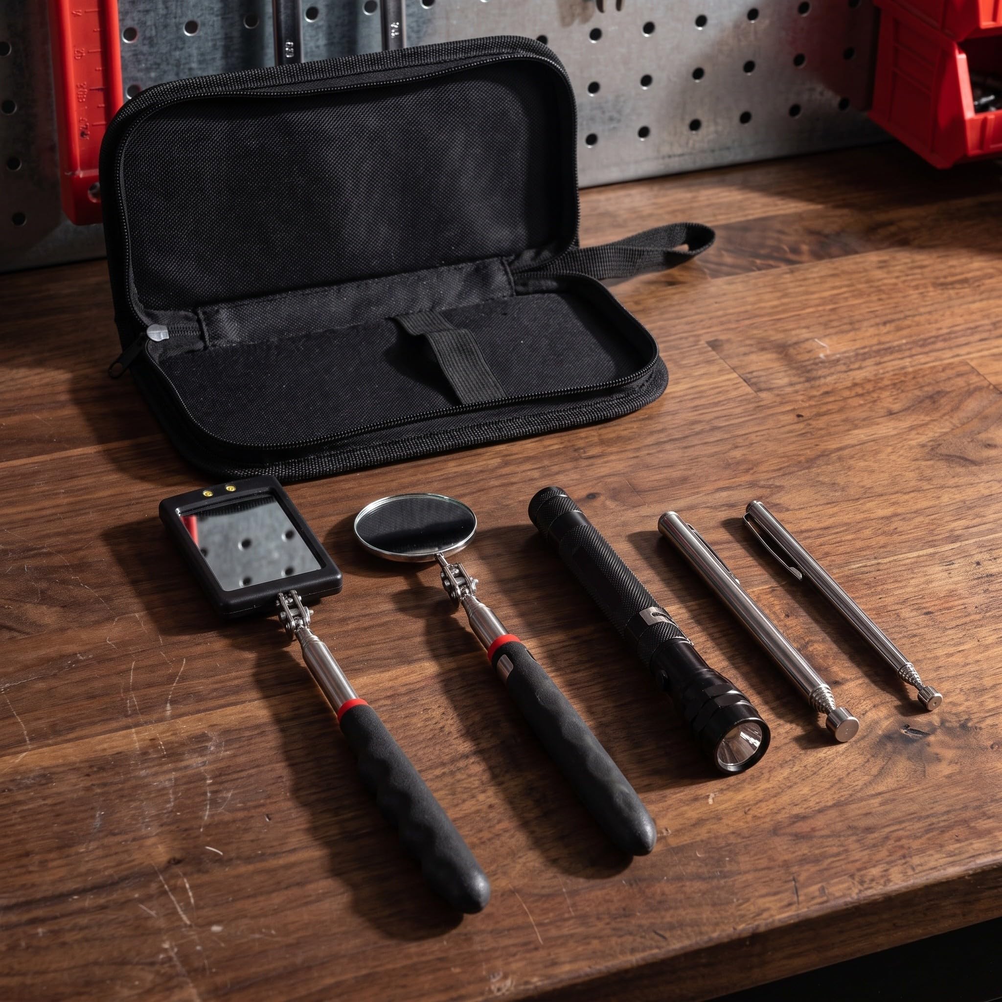 Gatuida 1 Set magnetisches Aufnahmewerkzeug mit Taschenlampe und
